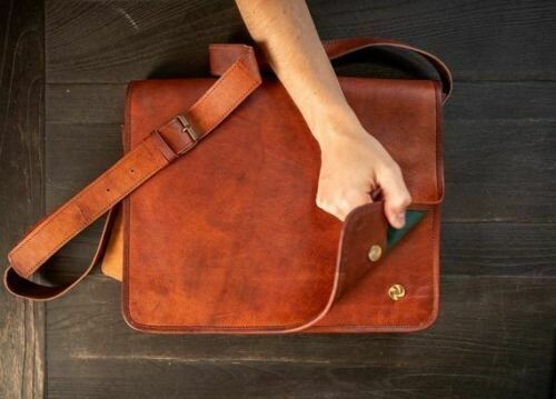 Bag leather messenger satchel - bag,