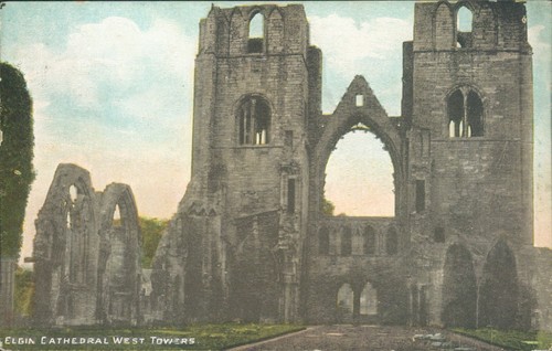 Elgin cathedral west towers