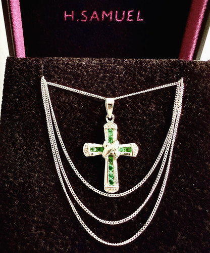 Beautiful necklace white gold - necklace,