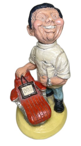 Happy dentist chalkware - happy,