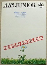 AUTOBIANCHI A112 JUNIOR Car Sales Brochure Dec 1982 ITALIAN TEXT #88799237