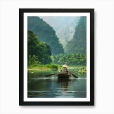 Boat On A Lake 1 Art Print