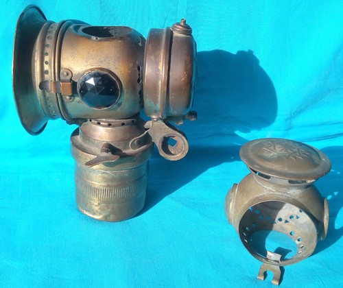 Antique carbide bicycle - carbide,