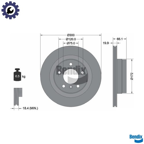 Brake disc bds1055 - brake, for