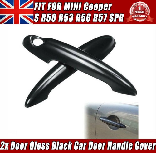 Door gloss black car - 2x,