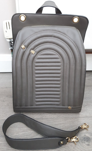 Grey bee backpack with - bee,