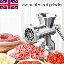 Heavy Duty Manual Sausage Maker Meat Mincer & Grinder Hand Operated Kitchen Tool
