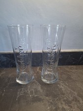2x New Carlsberg Embossed Pint