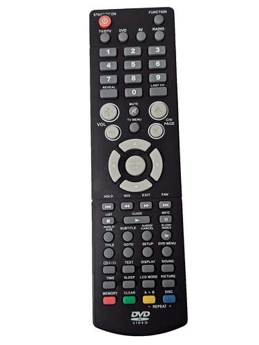 Bush black dvd combi - black,