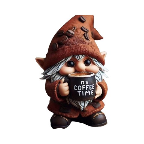 Coffee time gnome - gnome, resin