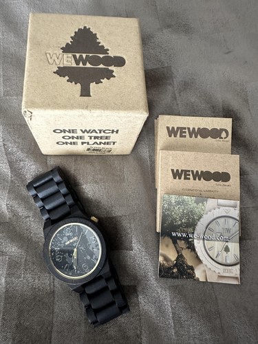Wewood alpha black watch - alpha, mens