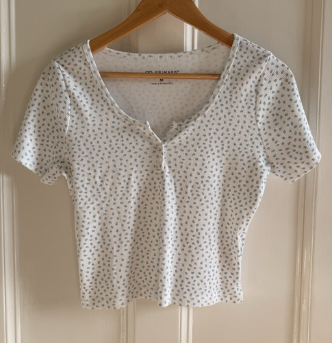 Primark cares white - cares, blue