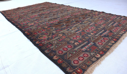 4x6 vintage afghan - 4x6,