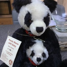 Hermann Panda And Baby. Limited Edition No. 416 Of 500 With Tags