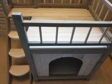 Pawhut wooden cat house - wooden,