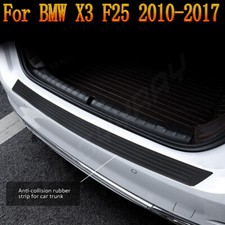 For BMW X3 F25 2010-2017 Facelift Rear  Rubber Bumper Protector Scratch Guard
