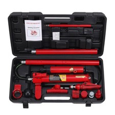 4/10 Ton Portable Hydraulic Auto Body Repair Tool Kit Push Pull Rams Porta Pack