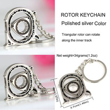 Wankel Mazda Keyring Keyfob Novelty Mens Gift RX8 RX7 Rotary Engine FD3S JDM UK