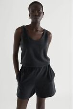 NWOT COS Dark Grey TERRY TOWELLING PLAYSUIT ROMPER XS S 8 10