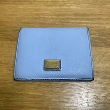 Dolce & Gabbana ladies light blue leather card holder/ small wallet