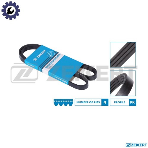 Vribbed belt 4pk875 for - belt, kr-4pk875