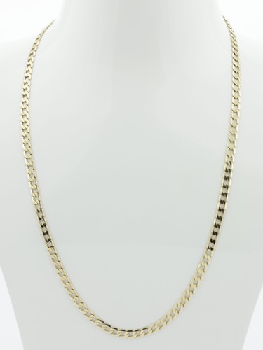 Gold curb chain necklace - necklace, 9ct