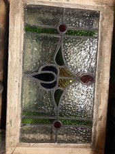 Reclaimed Vintage Leaded Stained Glass Panels