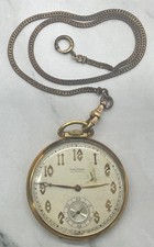 1930's Waltham 14k Solid Gold 21 Jewels Colonial Riverside Pocket Watch - Read