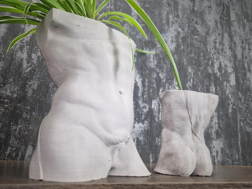 Greek god body planter - god,