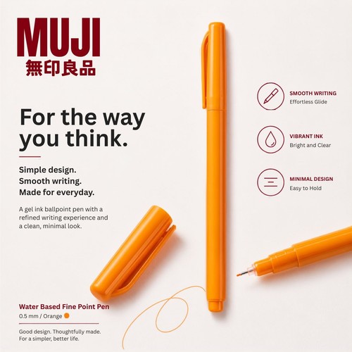 Orange fountain pen fine - fountain,