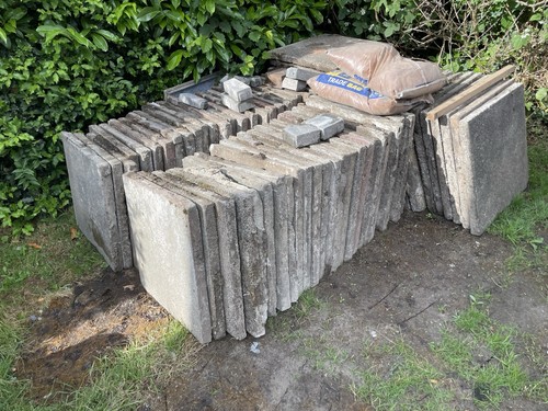 Used concrete paving - x, 2