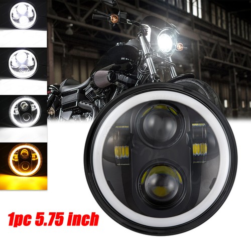 Black led motorcycle - 5.75",