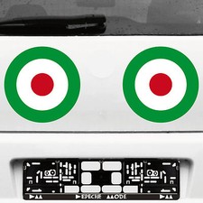 2 stickers tattoo 23 cm target