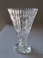Vintage Crystal Cut Glass Vase