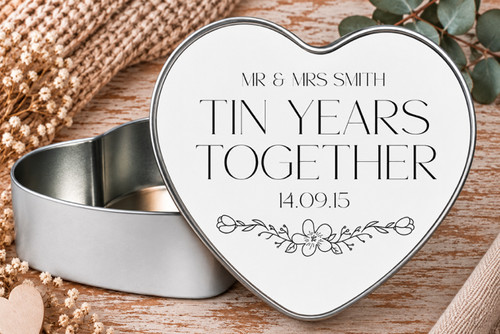 Personalised anniversary tin - anniversary,