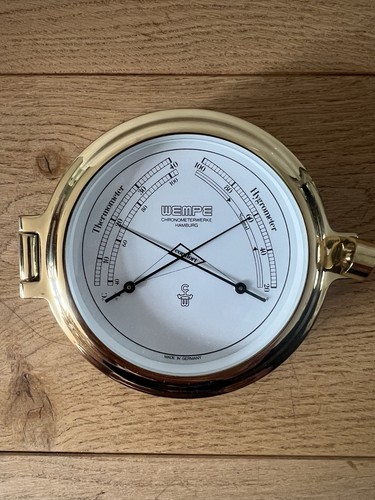 Wempe brass thermometer - wempe,