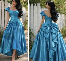 Sz 2 VINTAGE Satin Ruched Tea