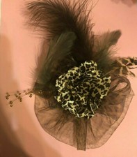 Retro Leopard Satin Flower