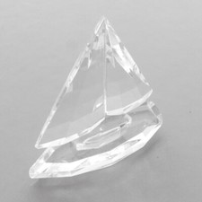 CUT CRYSTAL ORNAMENTS WITH MIRROR STAND