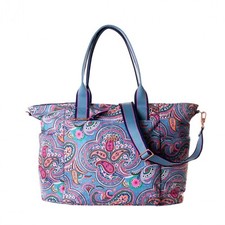 Oilily Helena Paisley Baby Bag Adriac Blue Diaper Bag Women's Shoulder Bag New
