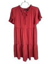 Nicole Miller Ruffle Tie Neck