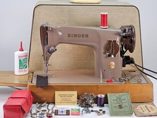 HeavyDuty 1960 Singer 201K Sewing Machine, Serviced, for Leather, Canvas, Fabric