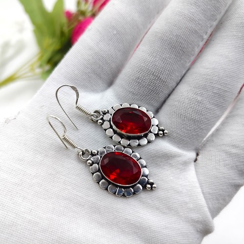Red garnet turquoise gemstone - red,