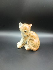 Lomonosov Porcelain Leopard Cub Figure