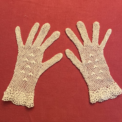 Vintage white crochet lace - white,