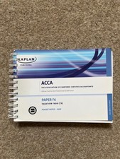ACCA Kaplan F6 Taxation Pocket