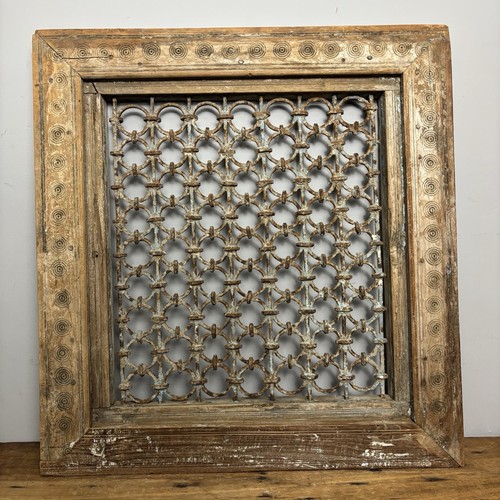 Vintage indian jali frame - jali,