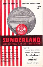 SUNDERLAND v ARSENAL programme