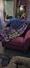 2 much loved velvet armchairs in a gorgeous shade of purple. House move forces s