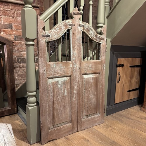 Pair vintage wooden gates - of,